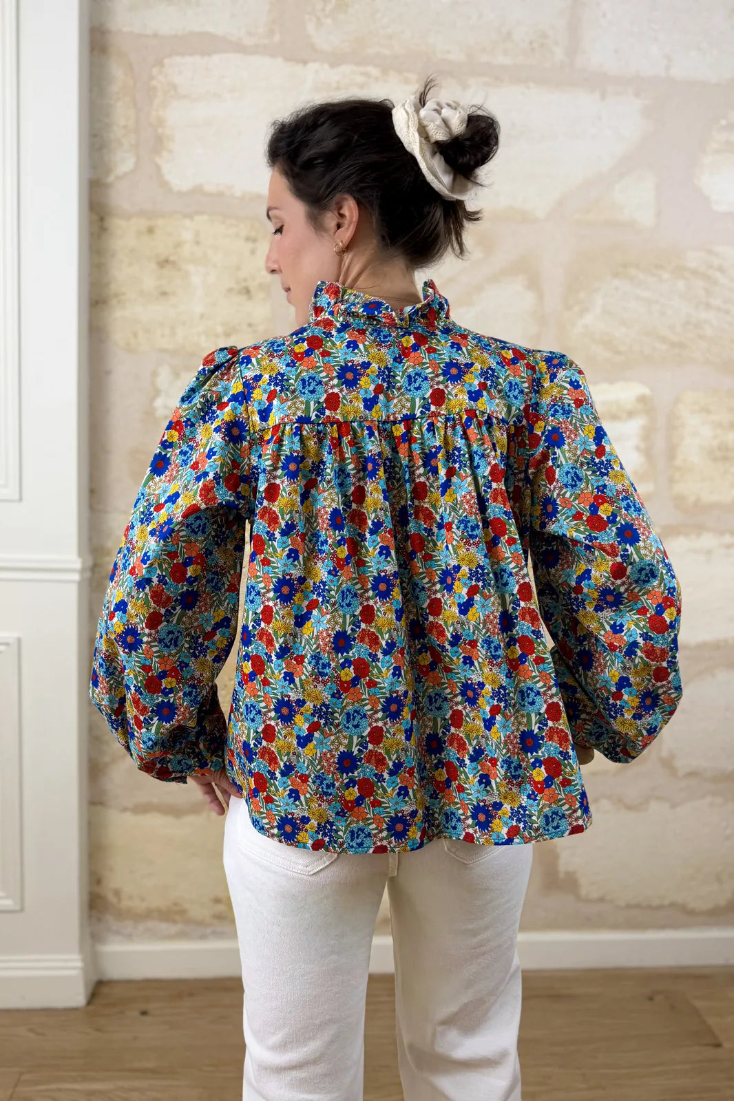Chemise Suzy fleurie multicolore, imprimé liberty — Bling Paris