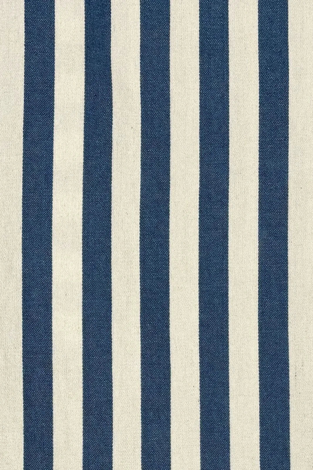 Blouse Romy à rayures bleues et blanches, col froncé — Bling Paris