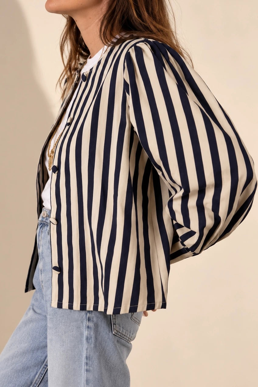 Veste Brune - Marine — Bling Paris