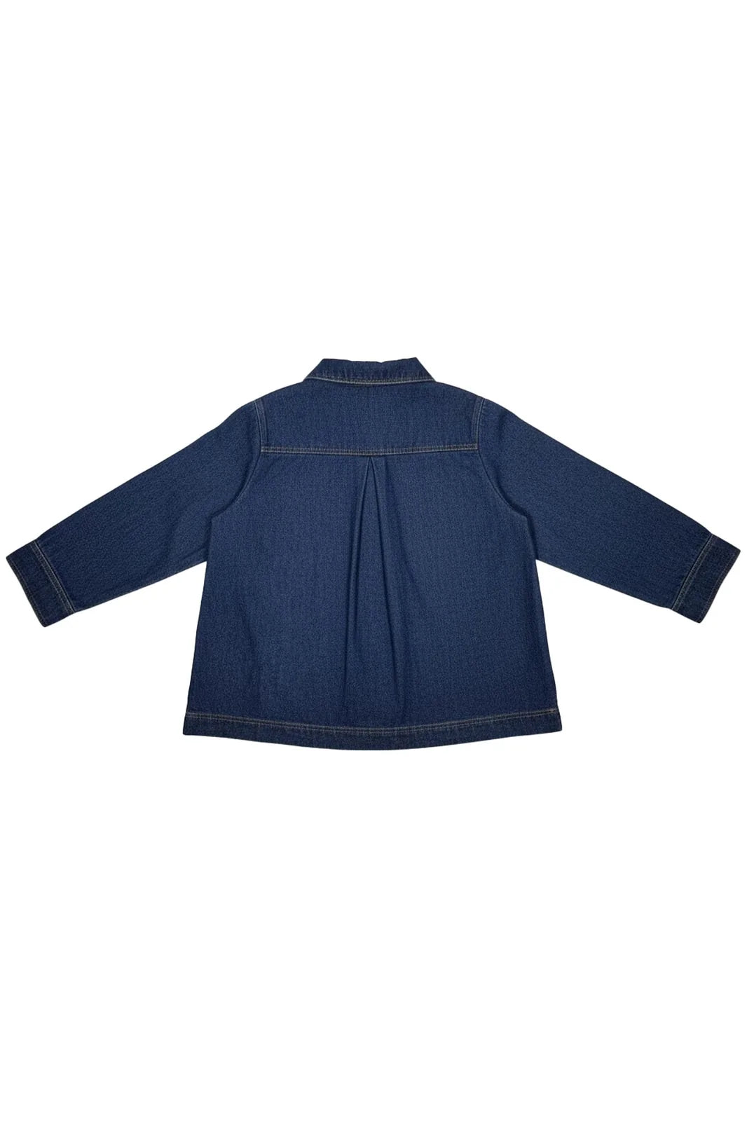Vareuse Clara en jean denim, poches poitrine — Bling Paris